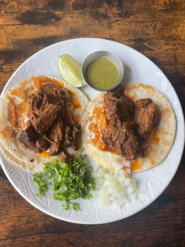 Beef Birria (2 tacos)